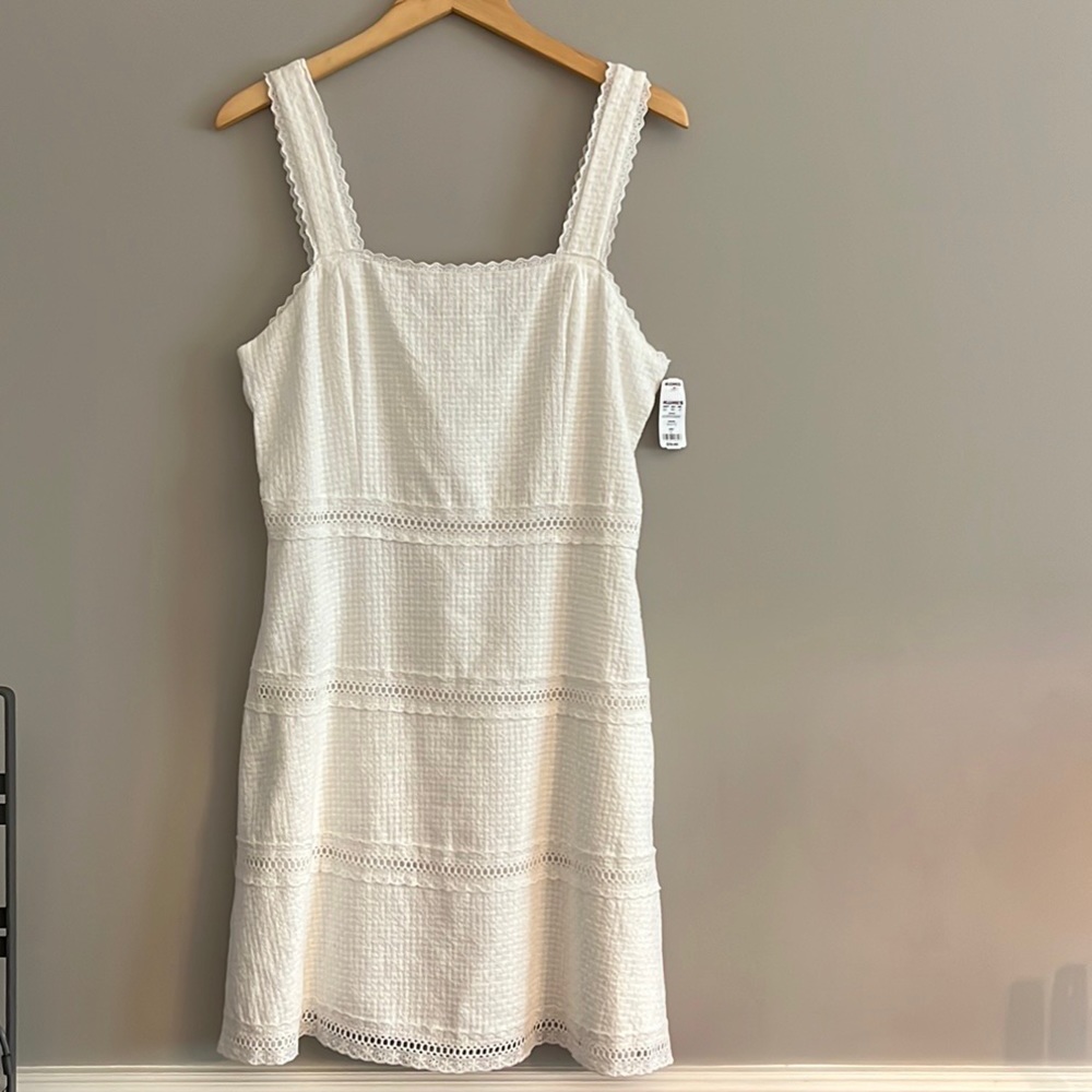 NWT Draper James RSVP White Tiered Dress
